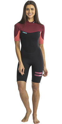 2026 Jobe Womens Sofia 3/2mm Back Zip Shorty Wetsuit 3036220 - Rose Pink